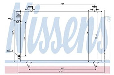 Nissens 940081 Kondensator, Klimaanlage