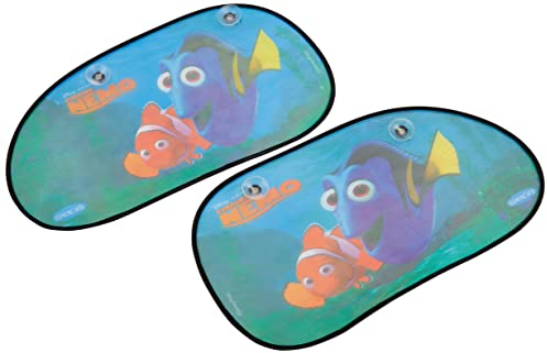 Disney 13710 – 2 Cortinas Laterales trapezoidales para Coche, 67 x 37 cm, diseño de Nemo
