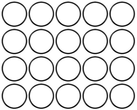sourcing map Pack mit 20 Flansche Abdichtung Nitrilkautschuk O-ringe metrische Dichtung 18mm Außendmr. 16mm Innendmr. 1mm Breite