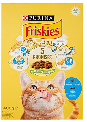 FRISKIES Adult con salmone e verdure aggiunte secco gatto gr. 400