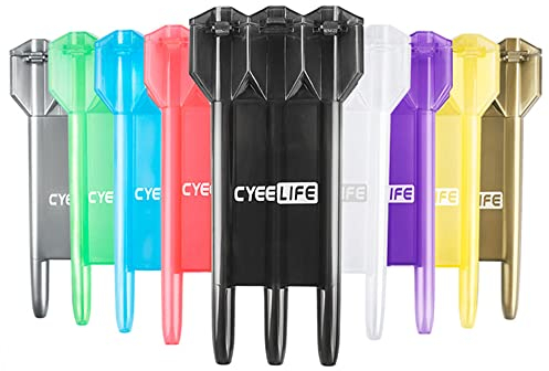 CyeeLife-Weiß Dart case Professionelle Kunststoff transluzent Geldbörse Box Wallet