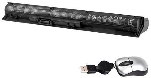 amsahr RI06XL-05 Ersatz Batterie für HP RI06XL, HSTNN-LB6Z 811063-421, ProBook 470 G3 (10.68V, 55Wh) Umfassen Mini Optische Maus schwarz