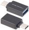 PEARL Adapter USBa USBC: 2er-Set USB-3.0-Adapter mit Typ-C-Stecker auf Typ-A-Buchse (USBadapter, USB-Adapter für USB-C-Steckplätze, Kabel für Externe Festplatte)