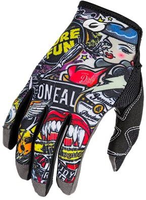 O'NEAL | Fahrrad- & Motocross-Handschuhe | MX MTB DH FR Downhill Freeride | Langlebige, flexible Materialien, Nanofront-Handpartie | Mayhem Glove Crank | Erwachsene | Schwarz Multi | Größe M