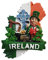 Irland 3D Kühlschrankmagnet, Heim & Küche Dekoration Magnetaufkleber Irland Kühlschrank Magnet Reise Souvenir Geschenk