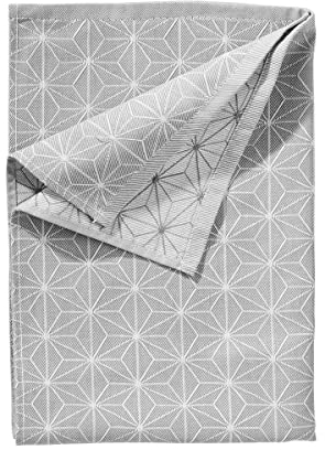 BUTLERS Fjord 3er Set Geschirrtuch 50x70 in Rosa mit Muster - Sp?ltuch 100% Baumwolle - K?chenhandtuch, Geschirrhandtuch