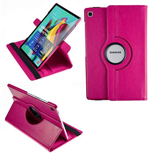 COOVY® 2.0 Etui pour Samsung Galaxy Tab S5e 10.5 SM-T720 SM-T725 Coque de Protection Rotation 360° Smart Housse Cover Case Stand Auto Réveil/Sommeil | Rose Vif