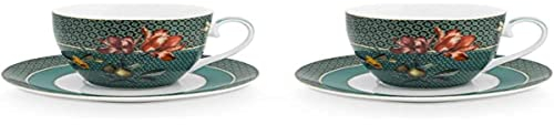 Pip Studio Winter Wonderland Bird Green Tassen m Untere Set 2