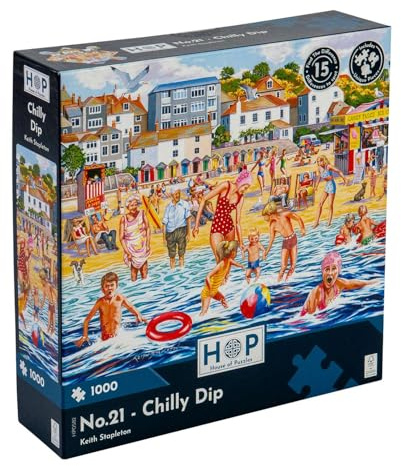 Das Haus der Puzzles - Nr. 21 - Chilly Dip Puzzle - 1000-Teile-Puzzle für Erwachsene, künstlerisch illustriert, malerische Landschaft, Deluxe Puzzle-Geschenk.