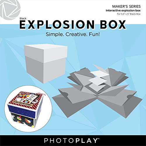 Photo Play Paper Black Explosion Box