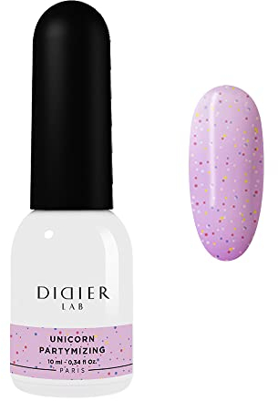 DidierLab - Premium UV Nagellack Unicorn Partymazing - Farbgel für Gelnägel - Auftrag von 1 oder 2 Schichten - Stark Pigmentiert UV Gel Polish - 10ml