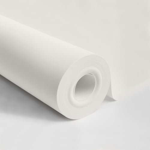 WINSOME 1200 Grade Lining Paper for Walls - Thick Paintable White Wallpaper Suitable for New& Damaged Walls for Paint -Single 10 Metre