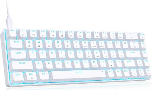 DIERYA X TMKB K68 60% teclado mecánico con cable, mini teclado para juegos con interruptores marrones