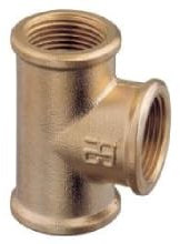 Racor TEE (T) FFF (hembra-hembra-hembra) de Latón - Racores para instalaciones sanitarias - Fontanería Nautica Jardinería (11/4)