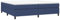 vidaXL Bettgestell, Polsterbett Bett für Schlafzimmer, Bettrahmen mit Lattenrost, Schlafzimmerbett Doppelbett, Blau 200x200cm Stoff