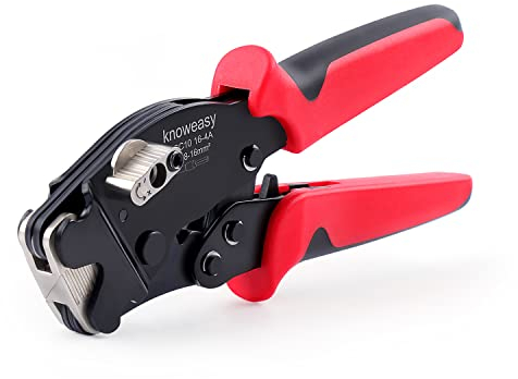 Knoweasy Aderendhülsen-Crimpzange und Frontlader-Design, Crimpzange mit selbstjustierender Aderendhülse, Crimpzange von 30–5 AWG (0,08–16 mm²) für Drahtendhülsen und Drahtendklemme