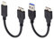 chenyang 2 Pack USB 3.0/USB C Male to Micro B Male Cable for Portable Hard Disk 15cm