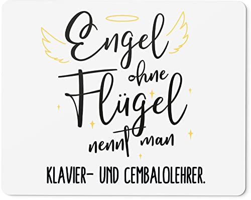 JUNIWORDS Mauspad Mousepad, Engel ohne Flügel nennt Man Klavier- und Cembalolehrer (5169900)
