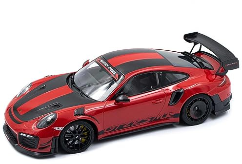 Minichamps kompatibel mit Manthey-Racing Porsche 911 GT2 RS MR 2018 Rekordrunde Nordschleife 1:18 rot