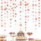 Rose Gold 70. Geburtstag Dekorationen Nummer 70 Kreis Dot Twinkle Star Girlande Metallic Hanging Streamer Banner Hintergrund für ihren schmutzigen 70-jährigen Geburtstag 70 Jahre Party Supplies