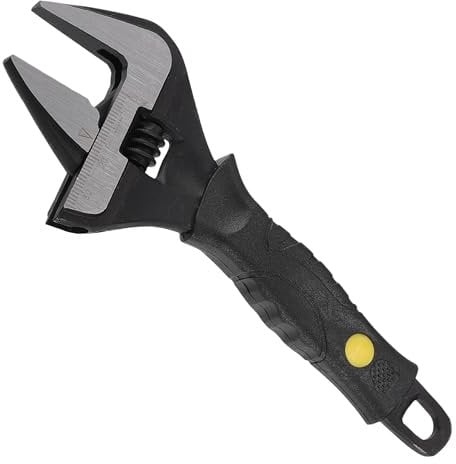 Motoforti Adjustable Spanner Wide Jaw Opening Wrench Tool,6 Size,Steel,Black