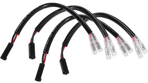 QUARKZMAN Motorrad Blinker Kabeladapter Steckverbinder für Suzuki, 4 Stück