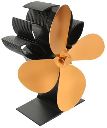 MAGICLULU Umweltfreundlicher Ofenventilator Hitzebeständig Warmluftventilator Leise Wärmebetrieben Überhitzungsschutz