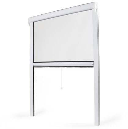 Fliegengitter, aufrollbar, PVC-Fenster (L100 cm x H160 cm)