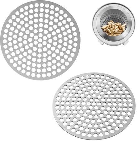 6.2 Inch Pellet Adapter for Solo Stove Mesa XL Campfire Fire Pit, Pellet Grate Accessories for Outdoor Mini Camping Stove, Round Fire Pit Dual Fuel Wood Pellet Plate, Stainless Steel, Set of 2