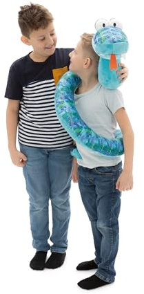 NICI Kuscheltier Schlange ZsaZsa XXL 50cm - grün - Stofftier aus weichem Plüsch, niedliches Plüschtier zum Kuscheln und Spielen, für Kinder & Erwachsene, tolle Geschenkidee - 61727