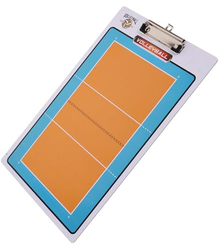 Yardwe Volleyball Taktiktafel Fußball Rebounder Board Coaching-Klemmbrett Basketball-Klemmbrett für Trainer Volleyball-Klemmbrett Coaching-Vorstand Volleyballausrüstung Fußballbrett PVC