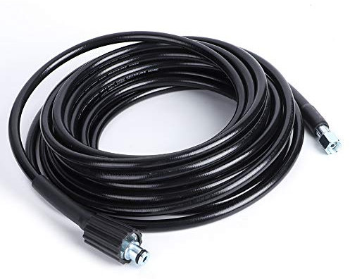 High Pressure Hose for Car Accessories - 10m 5800psi PVC & Stainless Steel Tool, Durable & Flexible, Fits K2 K3, M22 & M14 Threads