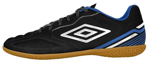 Umbro Herren Classico 13 Hallenfußballschuh, Schwarz/Weiß/Königsblau, 42 EU