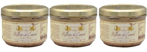 Laredy Rillettes de Canard Entenrillettes klassischer französischer Brotaufstrich Frankreich inkl. FeinWert E-Book (3 x 180g)