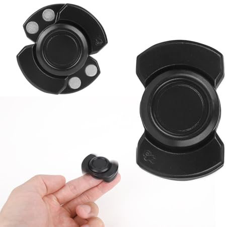Penitue 3-in-1 Fidget Toy for Adults, Fidget Toy Spinner Magnetic Metal Clicker Rotating Hand Fingertip Toys Focus Quite Tool for Adults Teen Boys Kids