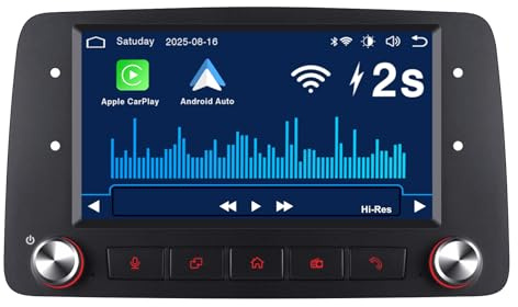 Autoradio RYUIXPUL con CarPlay wireless e Android Auto per Fiat Panda 169 (2003-2012) |Sistema Linux| Avvio rapido 2S | Qualità audio OEM | Bluetooth, EQ, suono HiFi, USB, radio FM/AM
