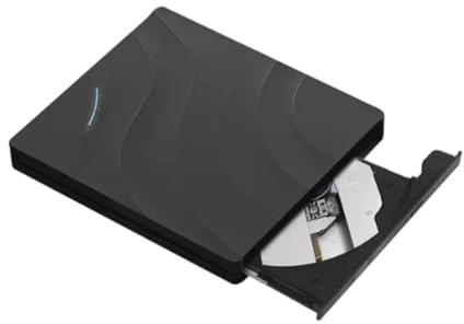 Janasiba Lettore Masterizzatore Dvd Esterno USB 3.0 Type-C Multifunzionale Blu Ray CD Writer Adatto per PC Laptop in Ogni Occasione