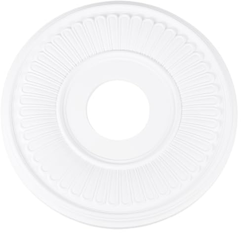 BENECREAT Deckenrosette Geprägt, 335mm OD x 86mm ID Runde Deckenlicht, Rosetten Hintergrunddekoration für Decke Leuchten Kronleuchter