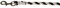 Kerbl Strick Führstrick Mustang Karabiner-Haken, Silber/Schwarz/Weiß, 321423, Karabinerhaken