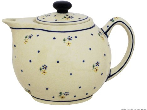 Original Bunzlauer - moderne Teekanne 1.0 Liter im Dekor 111