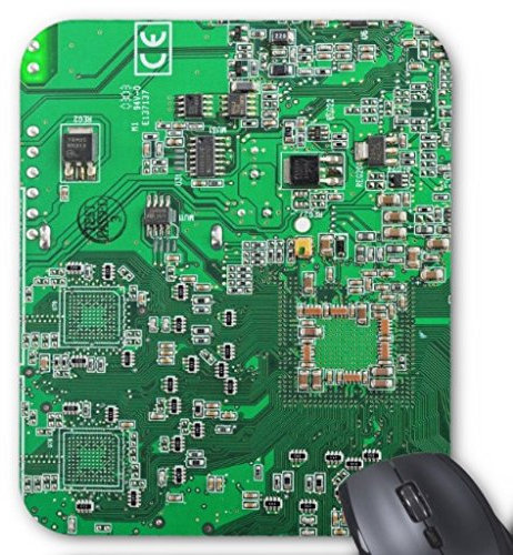 Custom Personalized Computer Cool Circuit Board Computer Green Mouse Pad