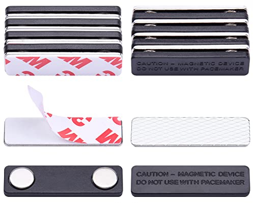Wisdompro Namensschilder Magnet 10 Stück, Namensschilder für Kleidung Selbstklebend für Arbeit, Zeremonien, Meetings, Veranstaltungen