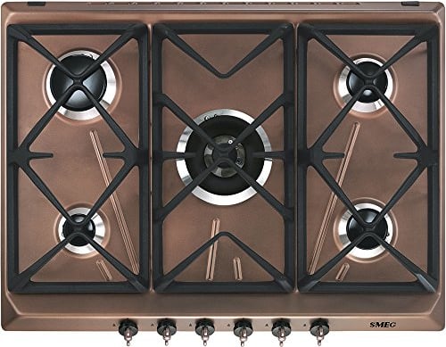 Smeg SRV876RAGH piano cottura Rame Incasso Gas