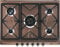 Smeg SRV876RAGH piano cottura Rame Incasso Gas