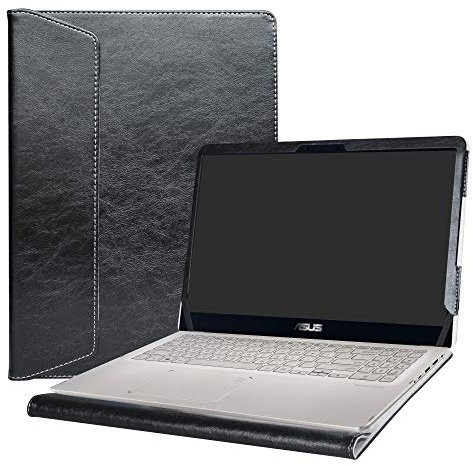 Alapmk Specialmente Progettato PU Custodia Protettiva in Pelle per 15.6 ASUS ZenBook Flip 15 UX561UD UX561UN & VivoBook Flip 15 TP510UA TP510UQ Series Notebook,Nero