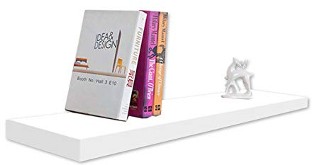 HTI-Line Wandboard Altona 120 Bücherregal CD Regal Wandpaneel Weiß