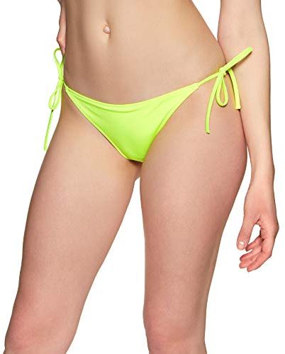 Calvin Klein Damen Cheeky String Side Tie Bikinioberteil, Gelb (Safety Yellow ZAA), (Herstellergröße: Medium)