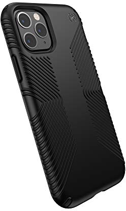 Speck iPhone 11 Pro Schutzhülle Rutschsicher Rutschfest Handyhülle Schützende Hülle Tasche Dünne Schale Hardcase Beständig mit Shock Barrier für Apple iPhone 11 Pro - Presidio Grip - Schwarz