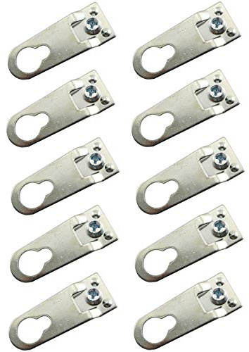 Youliang 10 Stück Aluminium-Legierung Haken Rahmen Rückwand Haken Bilderrahmen Aufhängung Rahmen Hardware Zubehör 40 x 15 mm