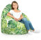 Italpouf Sitzsack XL, Indoor, Sitzsack Sessel für Kinder, Riesensitzsack, EPS Perlen Füllung, Abnehmbarer Bezug, Maschinenwaschbar, Kindersessel, Zertifiziert, Dschungel